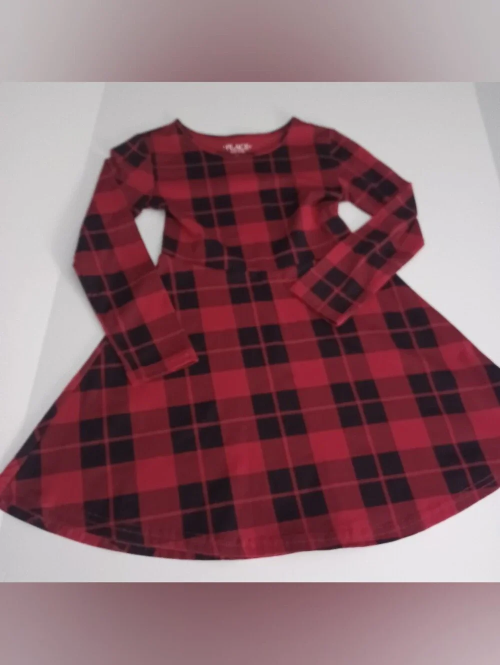 Place Christmas Dress Plaid Girls Sz 5/6 $10/4.99 Shipping